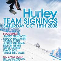 Hurley Team Signings 10/18
