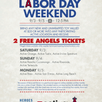 Labor Day Weekend - FREE Angels Baseball Tickets!