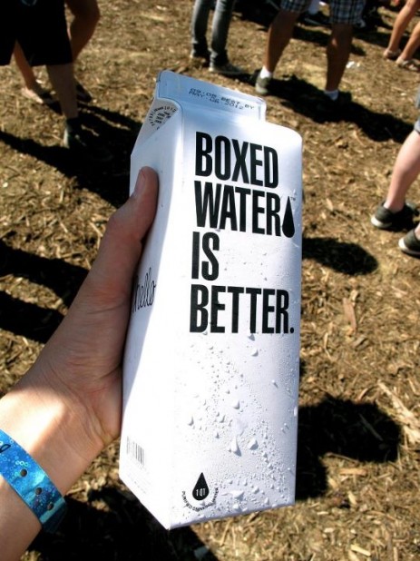 Boxed water was on site, and it IS better!