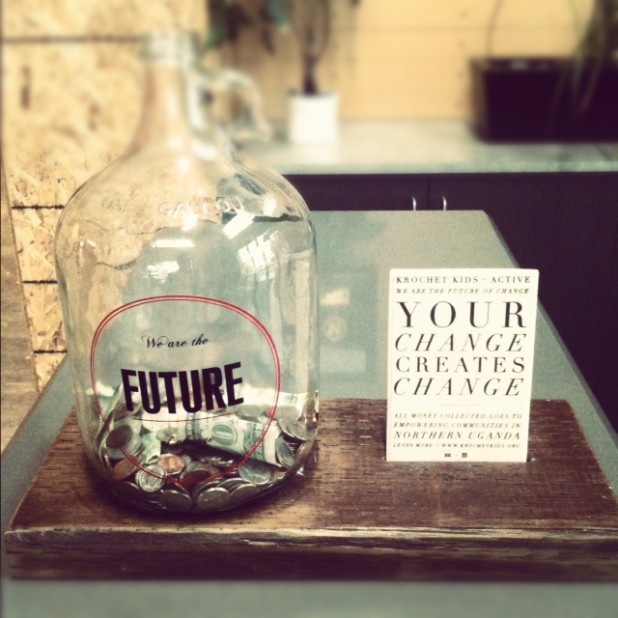 We Are the Future of Change collection jars, in all 21 store locations.