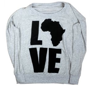L(africa)ve Pullover - Oatmeal/black